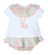 Conjunto Ranita Volante Bebé Niña Colorines  Inicio    bebé, volante, niña, conjunto