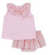 Conjunto Ranita Volante Bebé Niña Liberty Rosa  Inicio    conjunto, bebé, rosa, volante