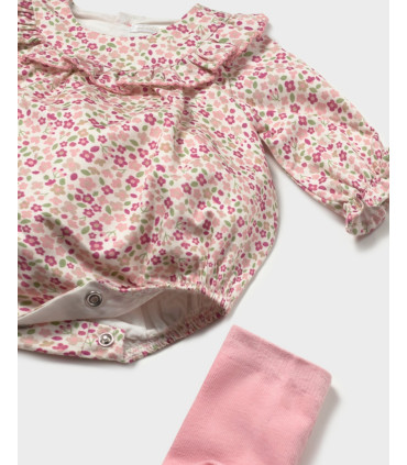 Pelele Estampado Con Leotardos Bebé Niña Mayoral  New Collection    mayoral, estampado, niña