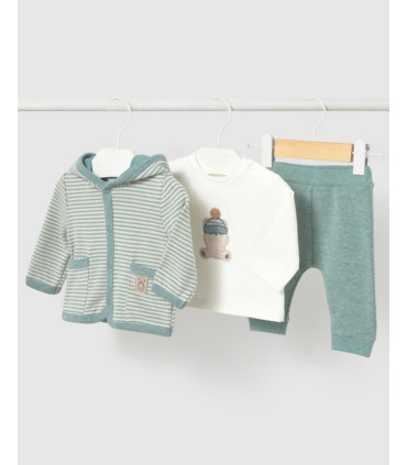 Chándal Con Chaqueta Capucha a Rayas Bebé Niño Mayoral  New Collection    capucha, mayoral