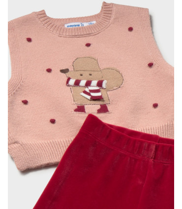 Conjunto Chaleco Tres Piezas Niña Mayoral  New Collection    niña, piezas, chaleco, conjunto