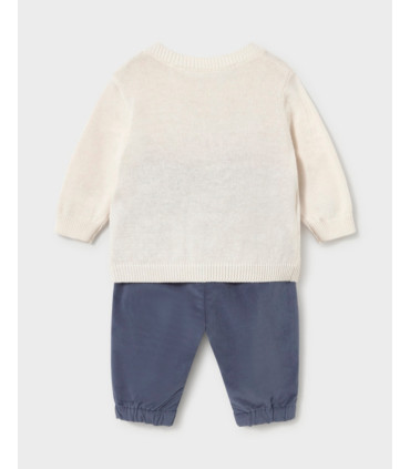 Conjunto Pantalón y Jersey Jacquard Bebé Niño Mayoral  New Collection    bebé, jersey