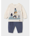 Conjunto Pantalón y Jersey Jacquard Bebé Niño Mayoral  New Collection    bebé, jersey