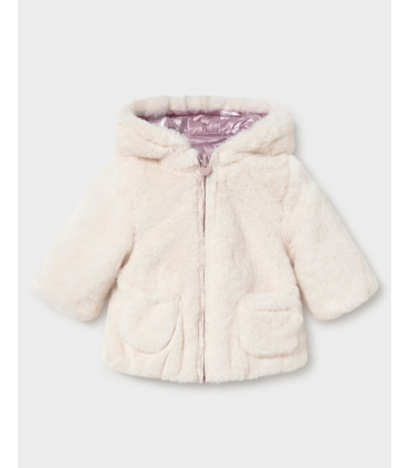 Chaquetón Reversible Pelo Bebé Niña Mayoral  New Collection    pelo, chaquetón, bebé, niña