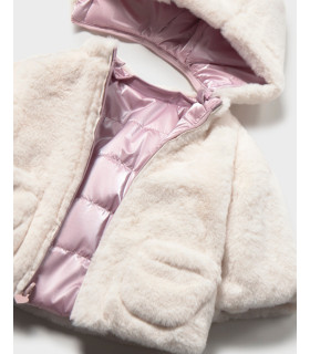 Chaquetón Reversible Pelo Bebé Niña Mayoral  New Collection    pelo, chaquetón, bebé, niña