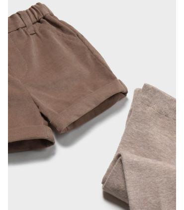 Conjunto Pantalón Corto Con leotardos Bebé Niño Mayoral  Inicio    leotardos, bebé, conjunto
