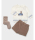 Conjunto Pantalón Corto Con leotardos Bebé Niño Mayoral  Inicio    leotardos, bebé, conjunto