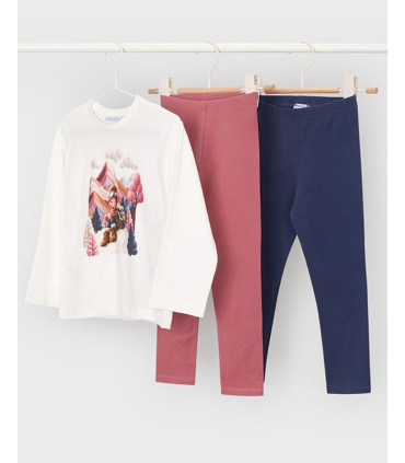 Conjunto Dos Leggings y Camiseta Niña Mayoral  New Collection    camiseta, mayoral, leggings