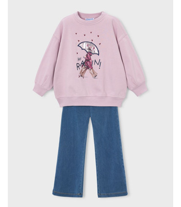 Conjunto Legging Flare y Sudadera Niña Mayoral  New Collection    flare, mayoral, niña