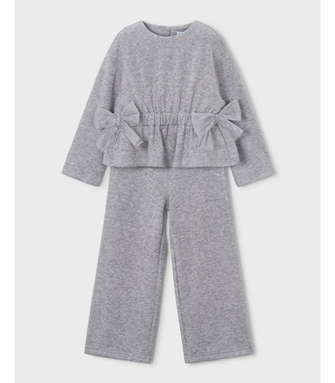Conjunto Pantalón con Jersey Lazos Niña Mayoral  Niña-Niño    conjunto, lazos, jersey