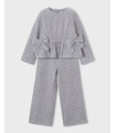 Conjunto Pantalón con Jersey Lazos Niña Mayoral  Niña-Niño    conjunto, lazos, jersey