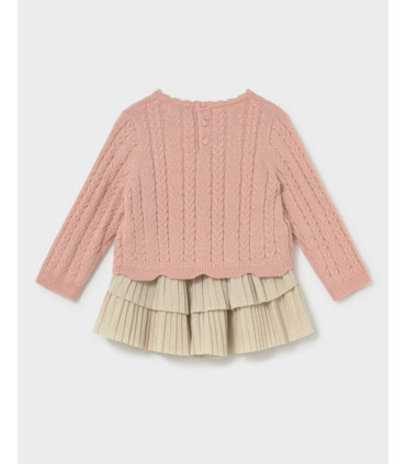 Conjunto Falda Volantes Con Jersey Niña Mayoral  Bebé    jersey, niña, volantes, falda