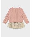 Conjunto Falda Volantes Con Jersey Niña Mayoral  Bebé    jersey, niña, volantes, falda