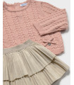 Conjunto Falda Volantes Con Jersey Niña Mayoral  Bebé    jersey, niña, volantes, falda