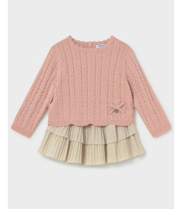 Conjunto Falda Volantes Con Jersey Niña Mayoral  Bebé    jersey, niña, volantes, falda
