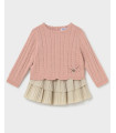 Conjunto Falda Volantes Con Jersey Niña Mayoral  Bebé    jersey, niña, volantes, falda