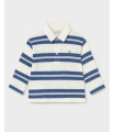 Polo Manga Larga Rayas Indigo Niño Mayoral  Niña-Niño    polo, rayas, indigo, larga, mayoral