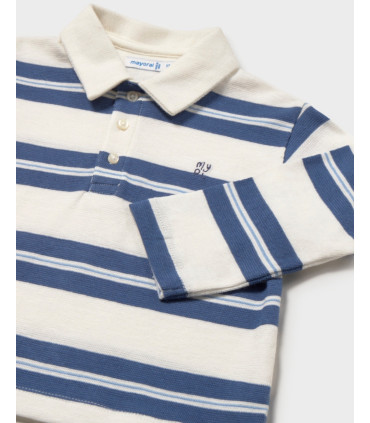 Polo Manga Larga Rayas Indigo Niño Mayoral  Niña-Niño    polo, rayas, indigo, larga, mayoral
