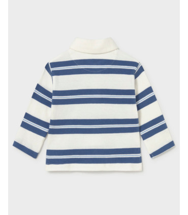 Polo Manga Larga Rayas Indigo Niño Mayoral  Niña-Niño    polo, rayas, indigo, larga, mayoral
