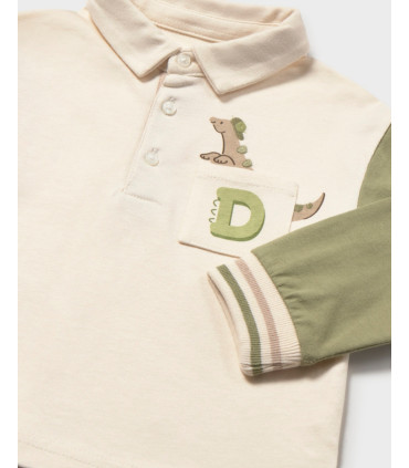 Polo Mangas Contraste Dino Niño Mayoral  Niña-Niño    mangas, dino, polo, mayoral, niño