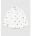 Camisa Blanca Estampada Niño Mayoral  Niña-Niño    blanca, niño, estampada, mayoral, camisa