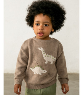 Jersey Intarsia Dinos Niño Mayoral  Niña-Niño    niño, intarsia, mayoral, dinos, jersey