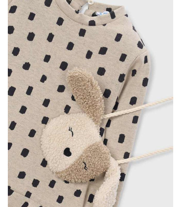 Vestido Estampado Con Bolso Perrito Niña Mayoral  Niña-Niño    niña, estampado, vestido