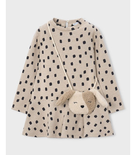 Vestido Estampado Con Bolso Perrito Niña Mayoral  Niña-Niño    niña, estampado, vestido