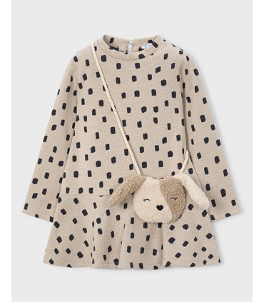 Vestido Estampado Con Bolso Perrito Niña Mayoral  Niña-Niño    niña, estampado, vestido