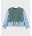 Blusa Con Efecto Chaleco Niña Mayoral  Niña-Niño    chaleco, niña, mayoral, efecto, blusa