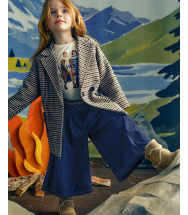 Falda Pantalón Midi Tejano Niña Mayoral  Niña-Niño    pantalón, midi, niña, falda, tejano
