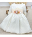 Vestido Gasa Plumetti Manga Encaje  Ceremonia    encaje, manga, plumetti, vestido, gasa