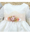 Vestido Gasa Plumetti Manga Encaje  Ceremonia    encaje, manga, plumetti, vestido, gasa
