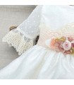 Vestido Gasa Plumetti Manga Encaje  Ceremonia    encaje, manga, plumetti, vestido, gasa